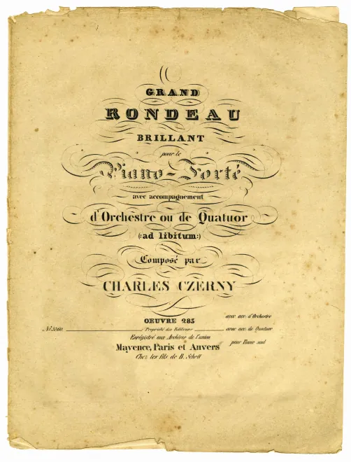First page of Grand rondeau brillant