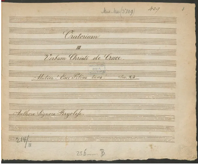 First page of Verbum Christi di croce
