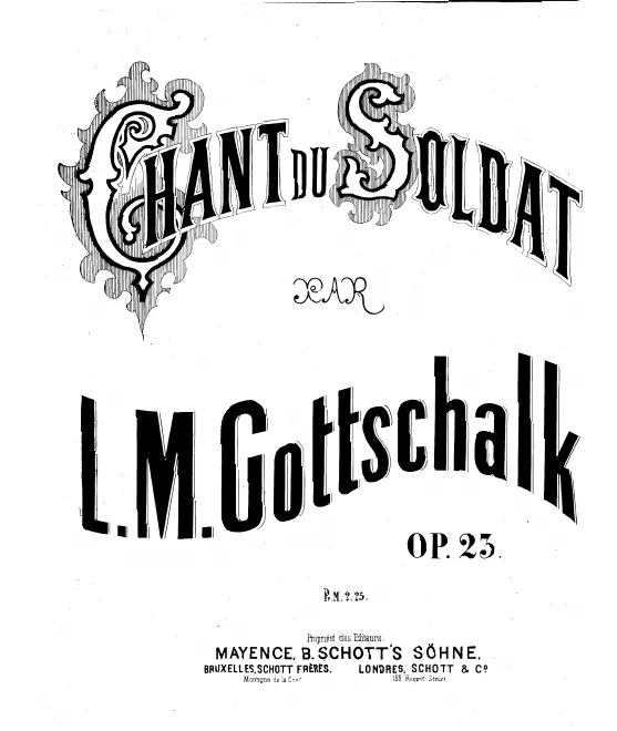 First page of Chant du soldat