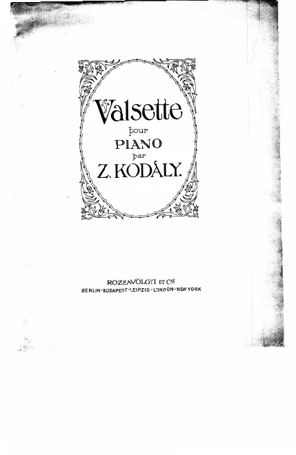 First page of Valsette