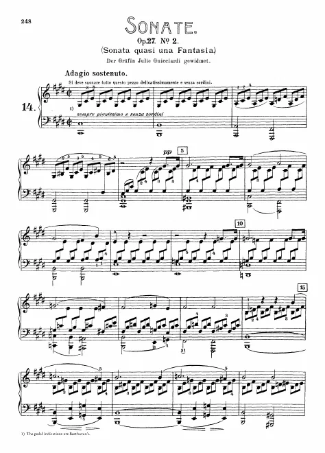First page of Piano Sonata No.14