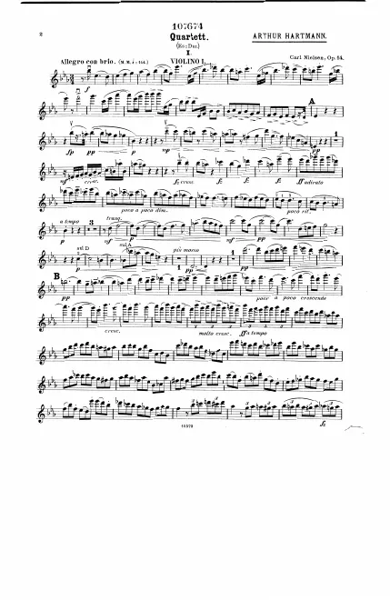 First page of String Quartet No.3