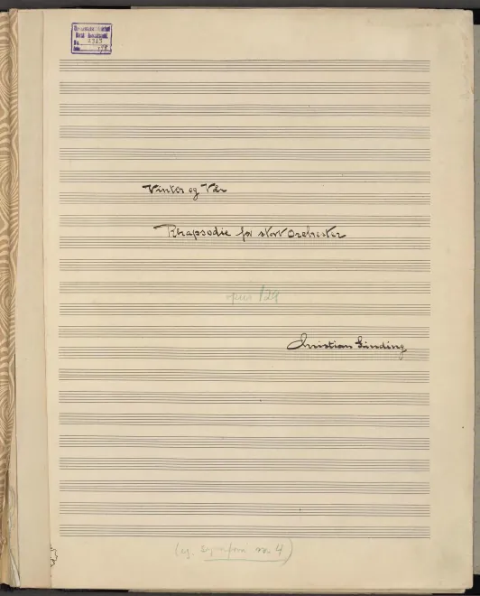 First page of Symphony No.4