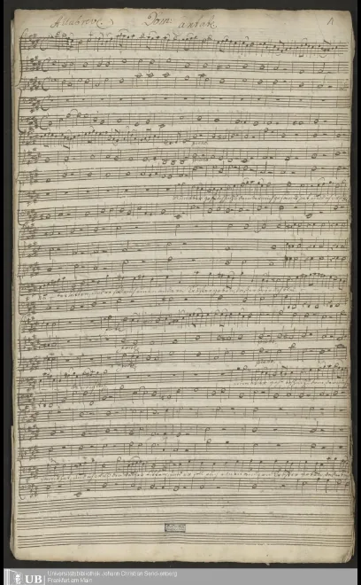 First page of Nun aber gehe ich hin
