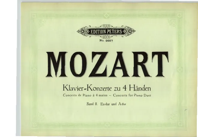 First page of Piano Concerto No.22