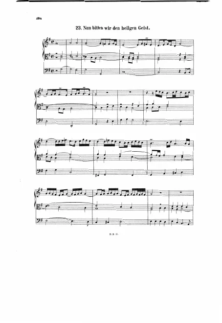 First page of Nun bitten wir den heiligen Geist