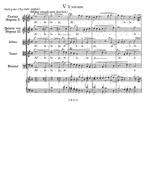 First page of Alleluja, lobet ihr Knechte des Herrn