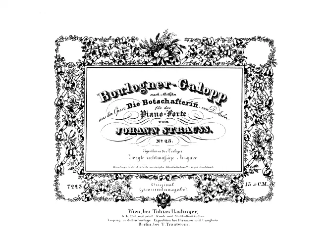 First page of Boulogner-Galopp, Op.104