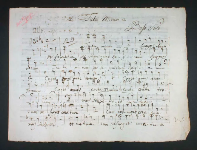 First page of Tuba mirum
