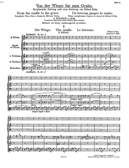 First page of Von der Wiege bis zum Grabe