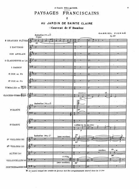 First page of Paysages franciscains