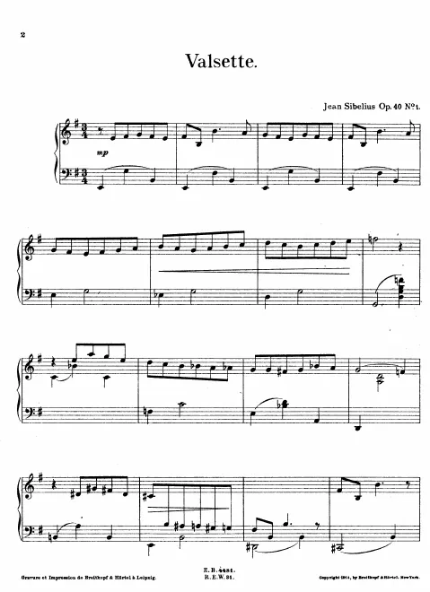 First page of 10 Pensées lyriques