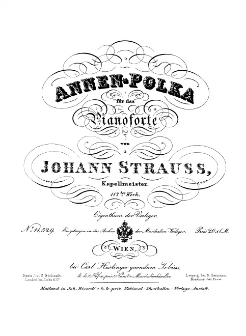 First page of Annen-Polka