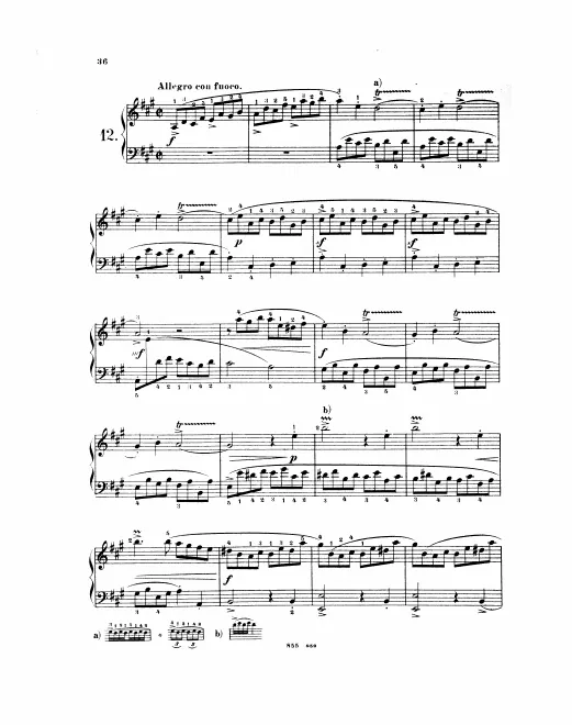 First page of Keyboard Sonata in A major