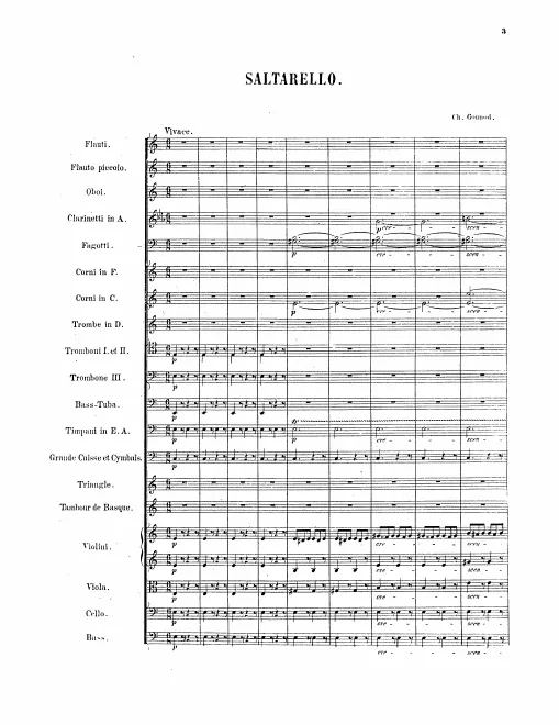 First page of Saltarello, CG 525