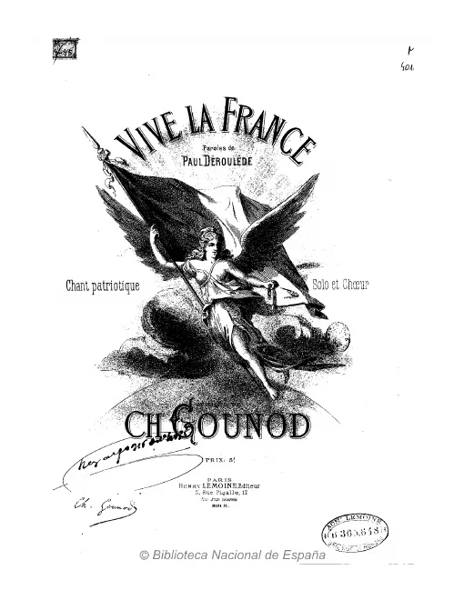 First page of Vive la France