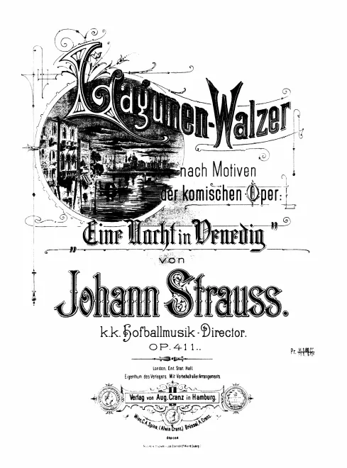 First page of Lagunen-Walzer