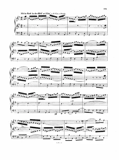 First page of Allein Gott in der Höh sei Ehr