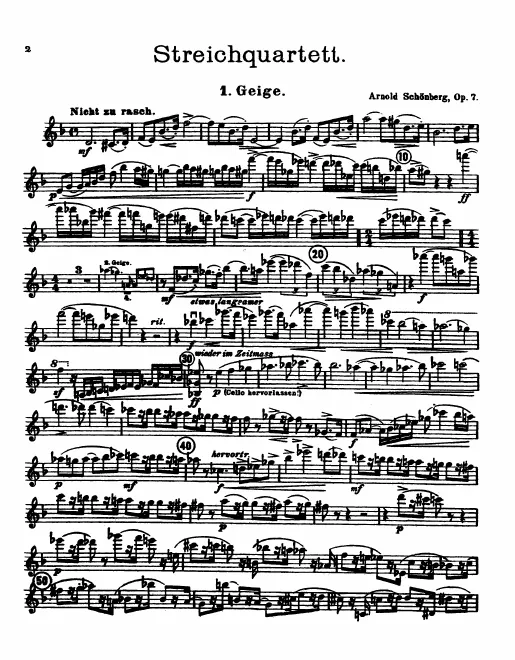 First page of String Quartet No.1