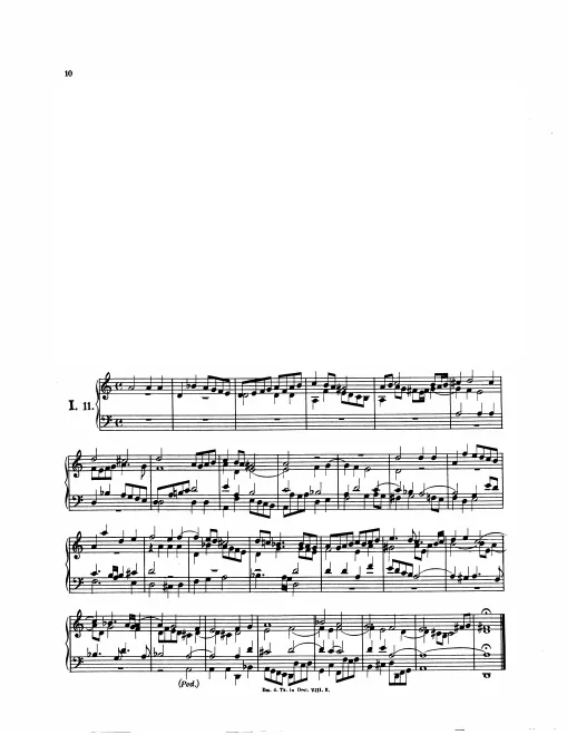 First page of Magnificat Fugue
