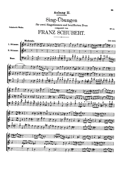First page of Sing-Übungen