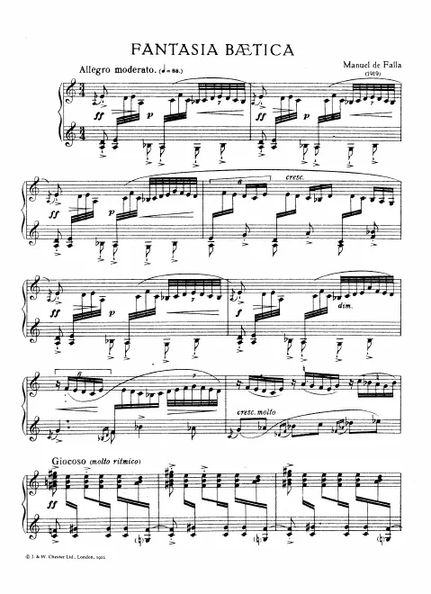 First page of Fantasía bética