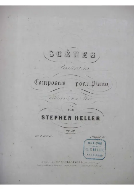 First page of Scenes Pastorales, Op. 50