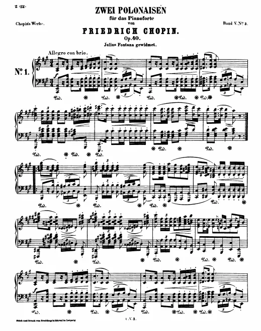 First page of Polonaises