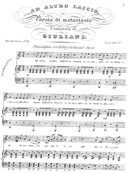First page of Ad altro Laccio