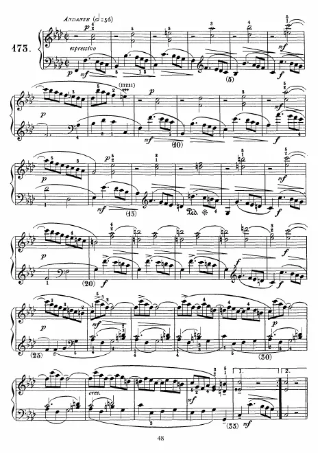 First page of Keyboard Sonata in F minor