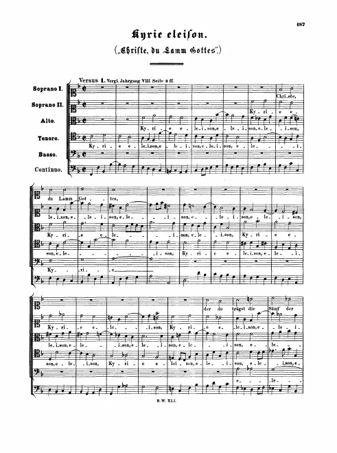 First page of Kyrie
