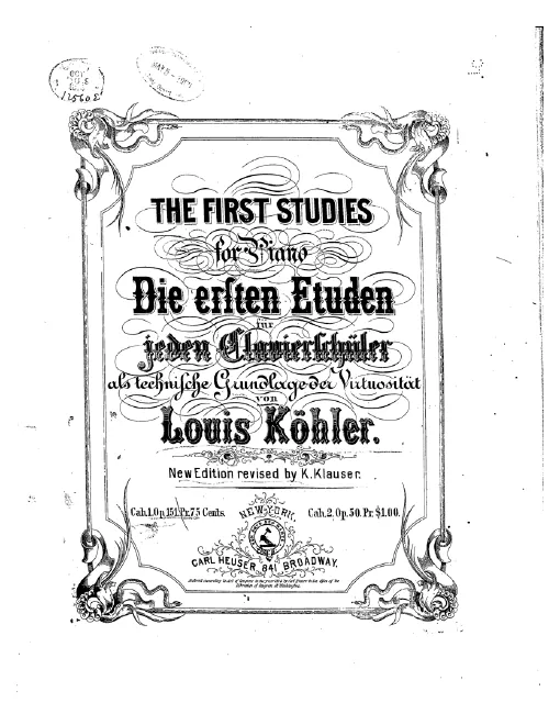 First page of Die leichtesten Etuden