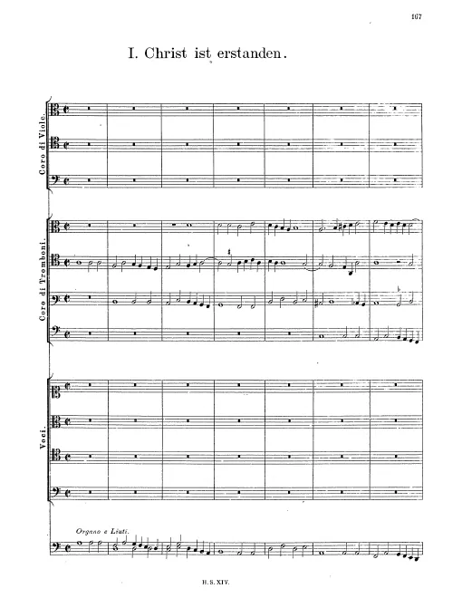 First page of Christ ist erstanden von der Marter alle