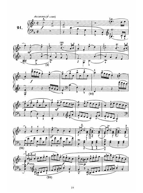 First page of Keyboard Sonata in F major