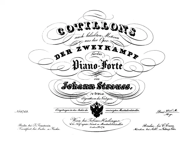 First page of Cotillons