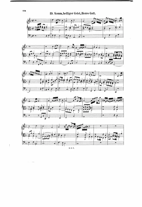 First page of Komm, heiliger Geist, Herre Gott