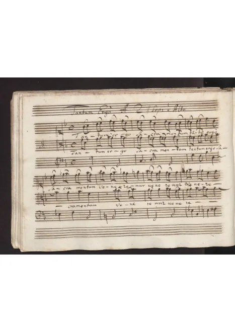 First page of Tantum ergo