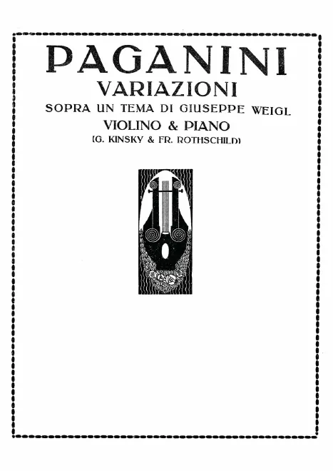 First page of Sonata con variazioni