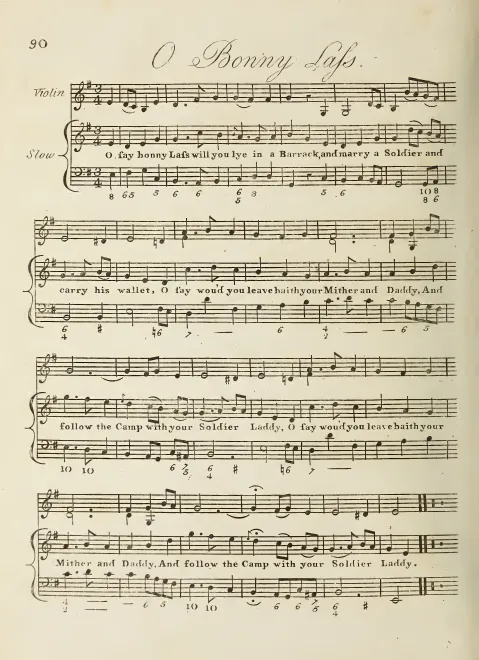 First page of O Bonny Lass