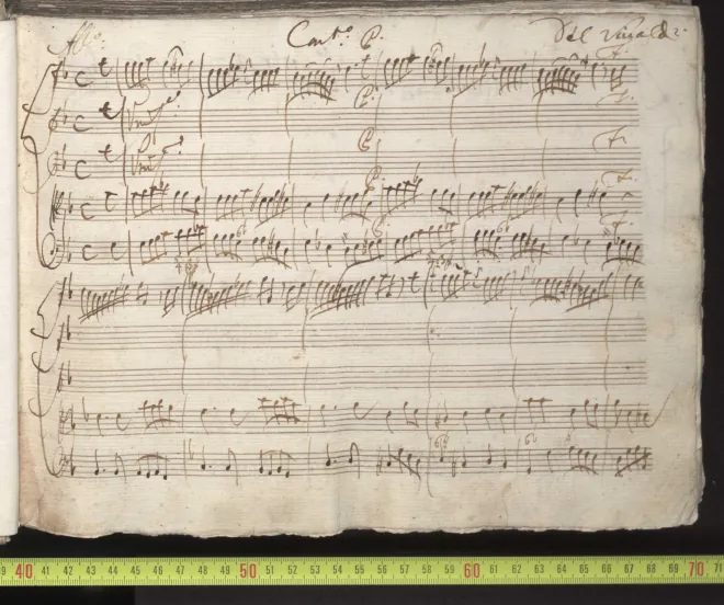 First page of Instrumental Music, I-Tn Giordano 30