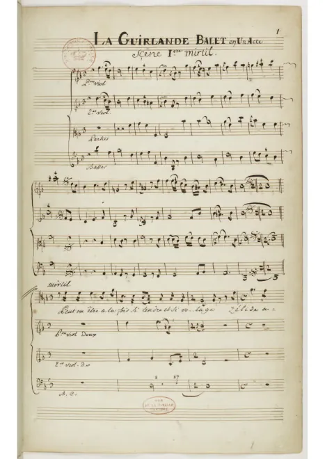 First page of La Guirlande ou les Fleurs enchantées