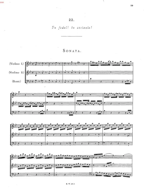 First page of Tu fedel? tu costante?