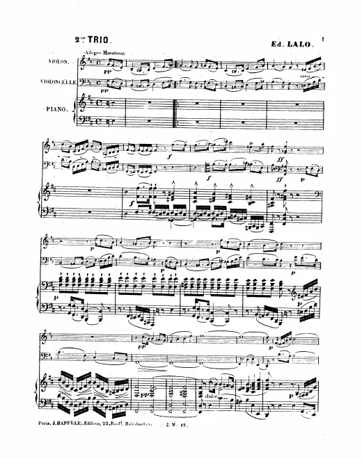 First page of Piano Trio No.2