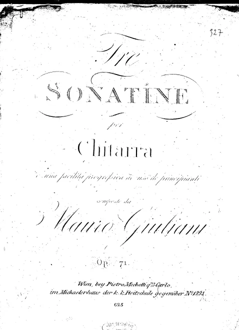 First page of 3 Sonatinas