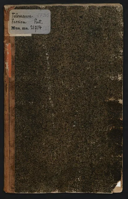 First page of Matthäus-Passion, TWV 5: 15