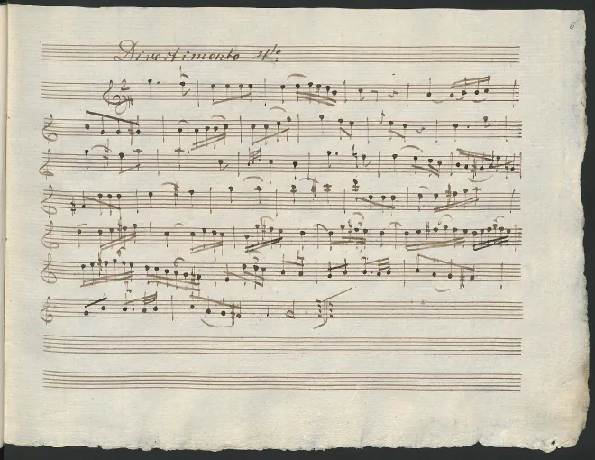 First page of Baryton Trio in C major