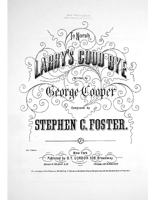 First page of Larry's Good Bye