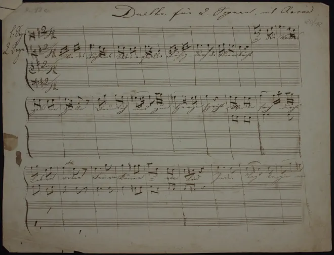 First page of Wie des Bächleins Silberquelle