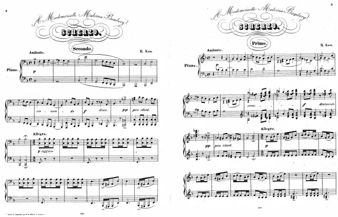 First page of Scherzo No.1