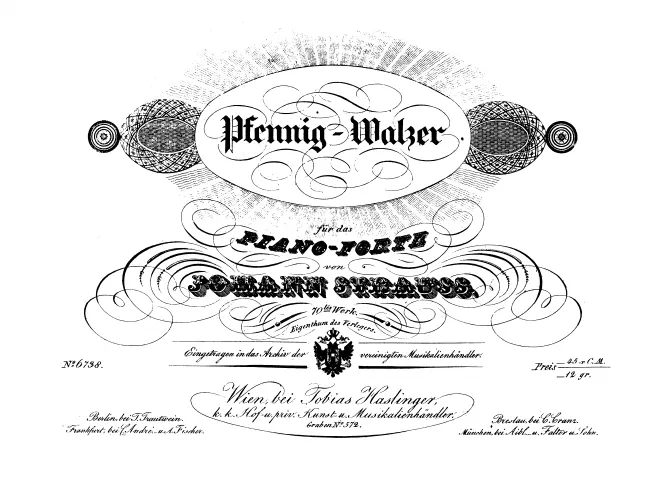 First page of Pfennig-Walzer